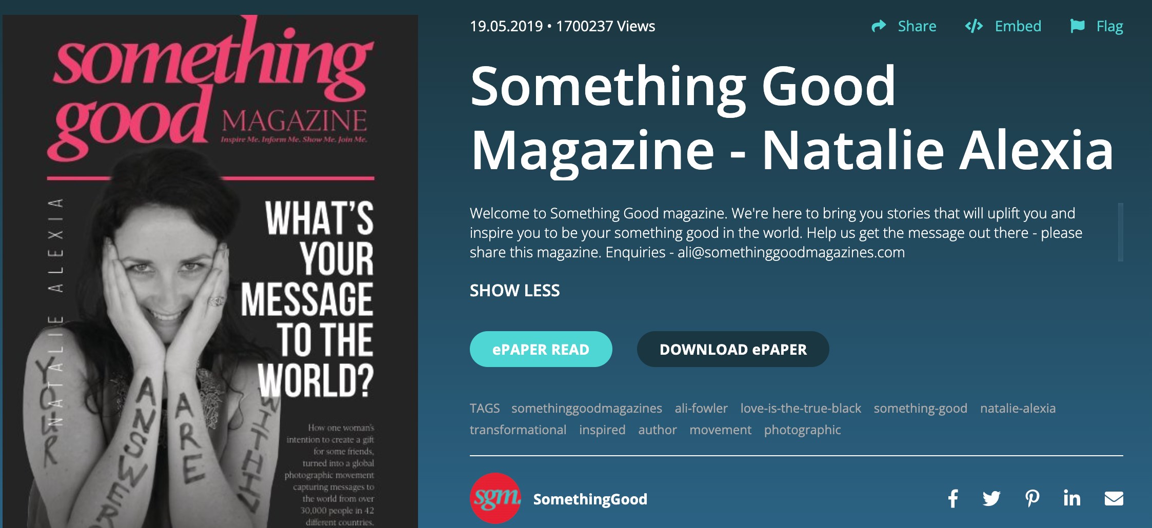 Something Good Magazine - Issue 1